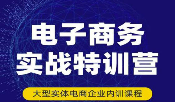 电子商务实战特训营，全方位带你入门电商，308种方式玩转电商-56课堂