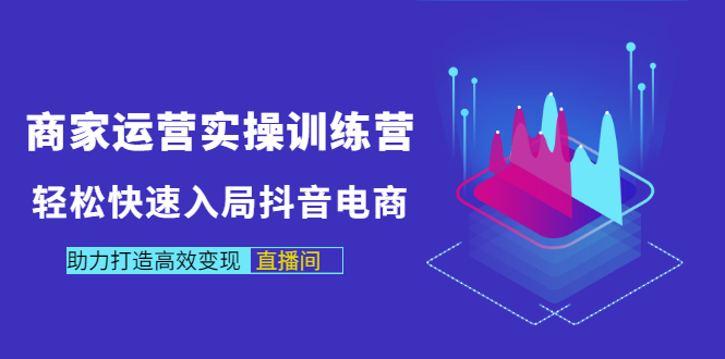 商家运营实操训练营，轻松快速入局抖音电商，助力打造高效变现直播间-56课堂