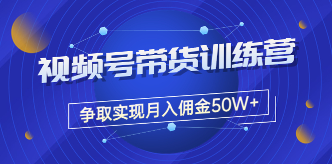 收费4980的《视频号带货训练营》争取实现月入佣金50W+（课程+资料+工具）-56课堂