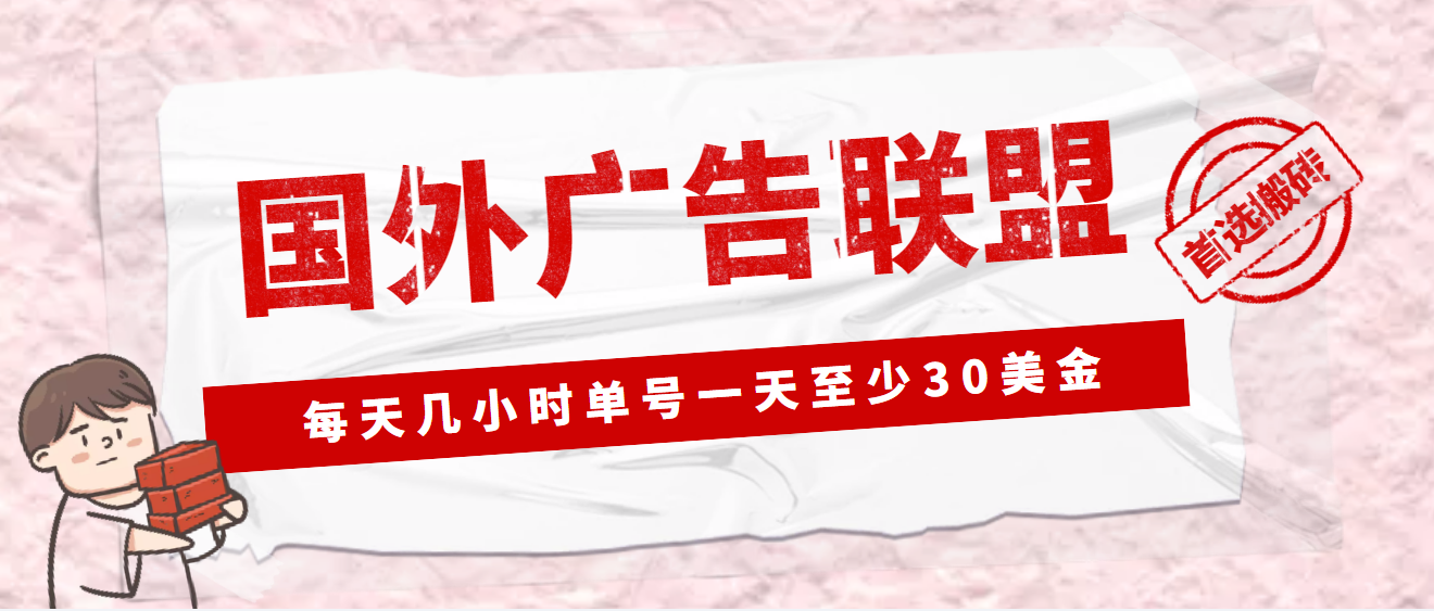 外面收费1980最新国外LEAD广告联盟搬砖项目，单号一天至少30美金(详细教程)-56课堂