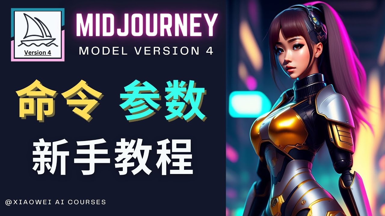 Midjourney新手入门教程，轻松创作顶级图像，命令参数-新手教程-56课堂