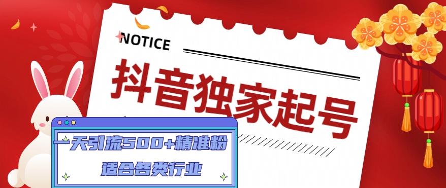 抖音独家起号，一天引流500+精准粉，适合各类行业（9节视频课）-56课堂