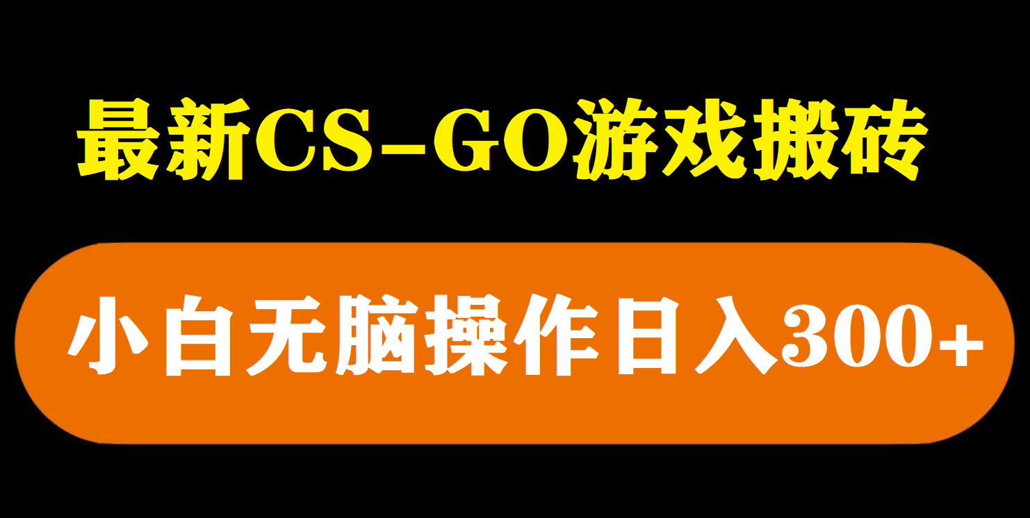 最新csgo游戏搬砖游戏，无需挂机小白无脑也能日入300+-56课堂