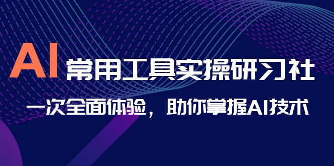 AI-常用工具实操研习社，一次全面体验，助你掌握AI技术-56课堂