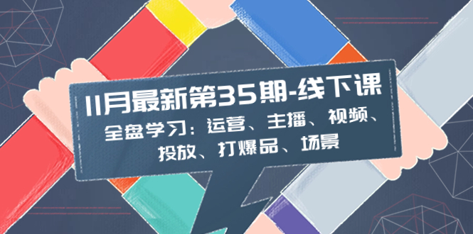 11月最新-35期-线下课：全盘学习：运营、主播、视频、投放、打爆品、场景-56课堂