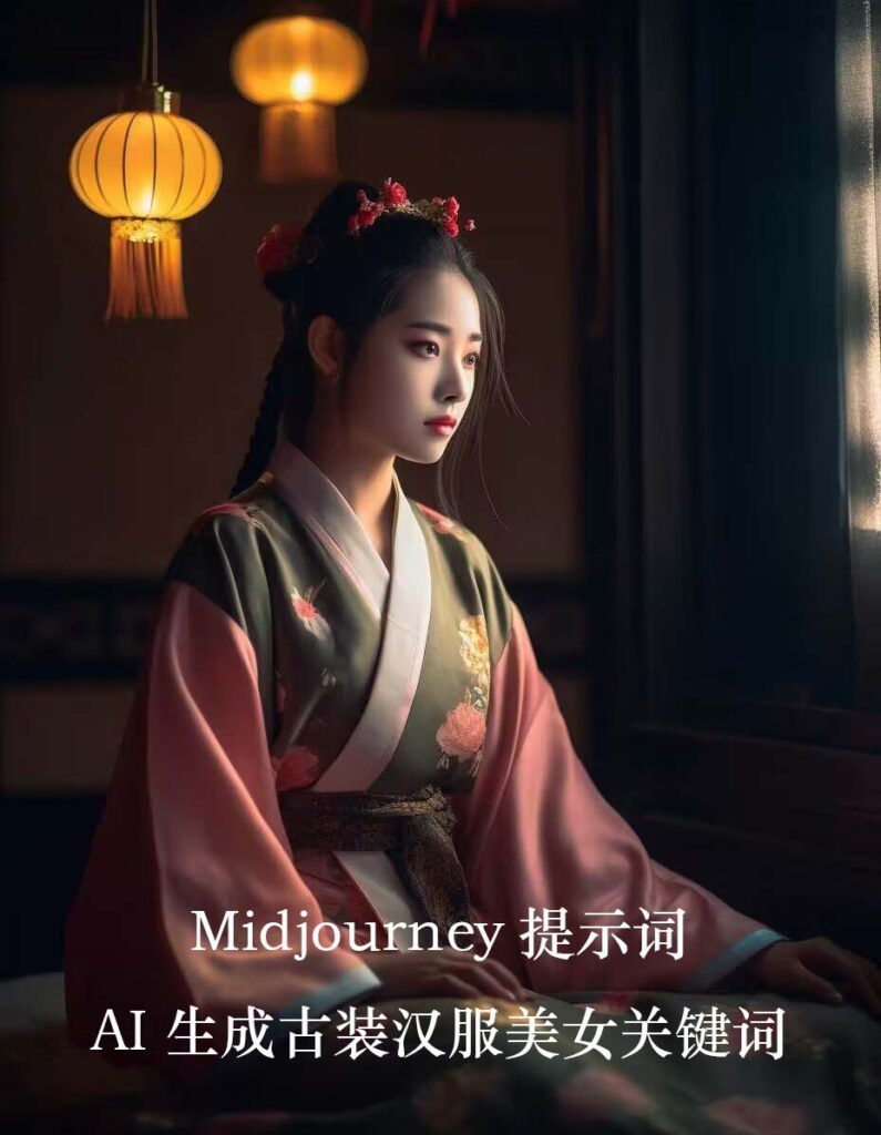 图片[2]-Midjourney关键词-AI生成中国风古装汉服美女人像提示关键词-56课堂