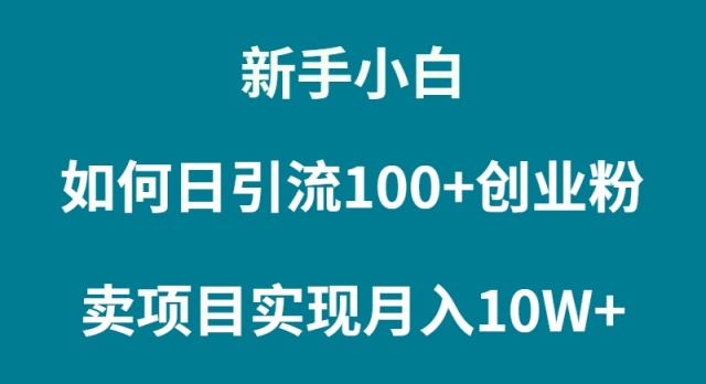 新手小白如何通过卖项目实现月入10W+-56课堂