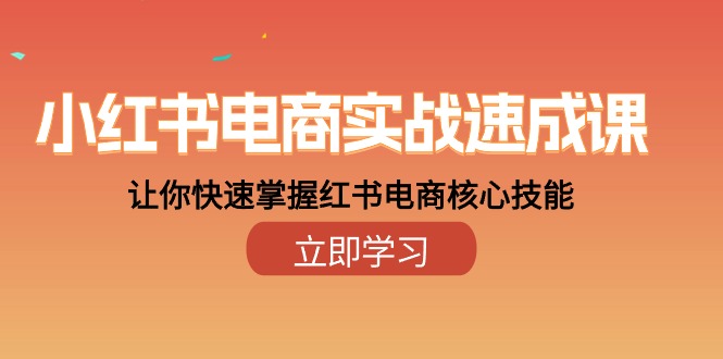 小红书电商实战速成课，让你快速掌握红书电商核心技能（28课）-56课堂