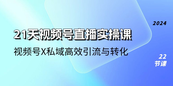 21天-视频号直播实操课，视频号X私域高效引流与转化（22节课）-56课堂