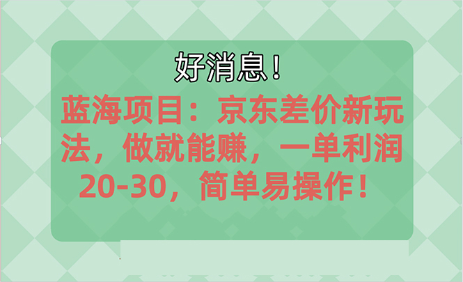 越早知道越能赚到钱的蓝海项目：京东大平台操作，一单利润20-30，简单…-56课堂