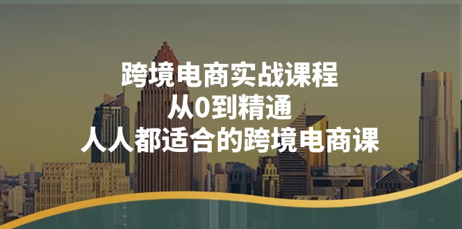 跨境电商实战课程：从0到精通，人人都适合的跨境电商课（14节课）-56课堂