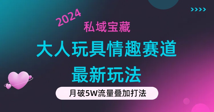 私域宝藏：大人玩具情趣赛道合规新玩法，零投入，私域超高流量成单率高-56课堂